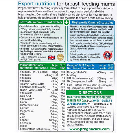 Vitabiotics Pregnacare Breast-feeding 84 Capsules