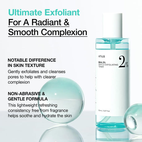 Anua BHA 2% Gentle Exfoliating Face Toner 150ml