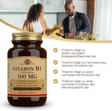 Solgar Vitamin B1 Vegetable Capsules 100Mg Thiamin, 100S