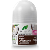 Dr Organic, Organic Virgin Coconut Oil Deodorant, Natural, Vegan, Cruelty Free, Paraben & Sls Free, Aluminium Free, For Women & Men, 50Ml