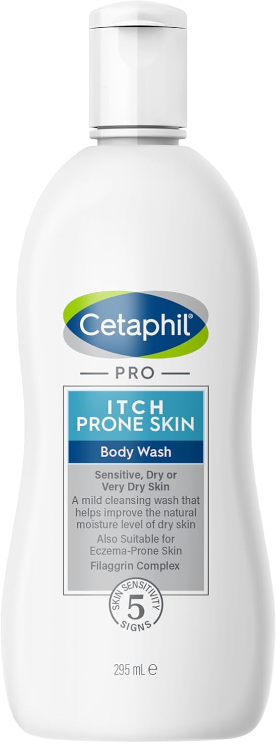 Cetaphil PRO Body Wash,For Itch Prone & Eczema Prone Skin, With Niacinamide & Shea Butter - 295ml