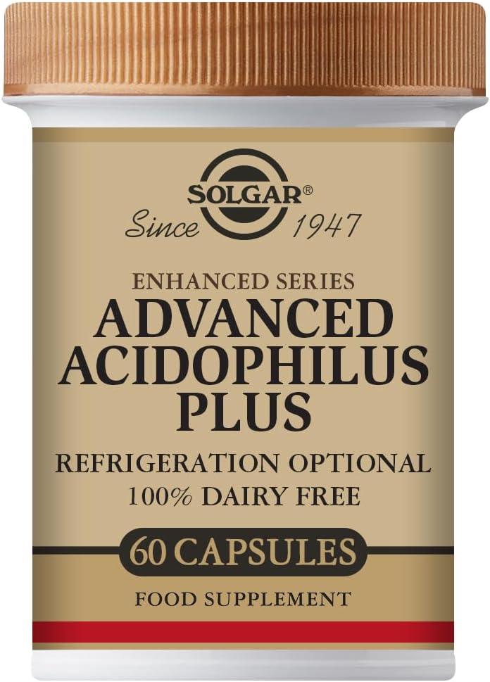 Solgar Advanced Acidophilus Plus 60 Vegetable Capsules