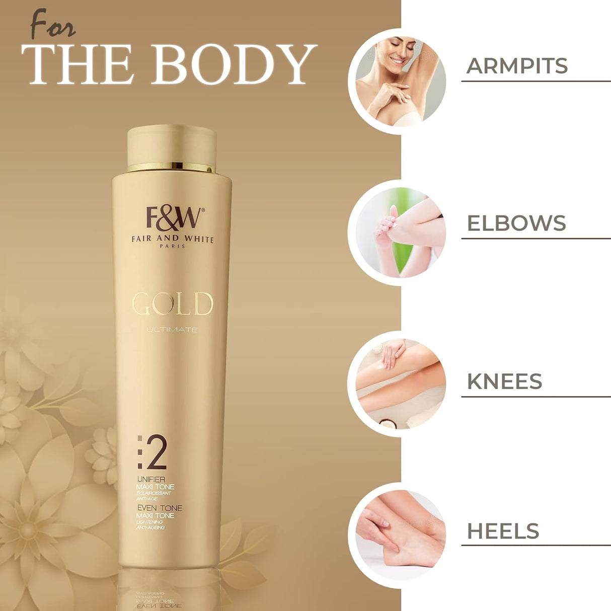 Fair and White 2: Gold Maxitone Body Lotion 350ml