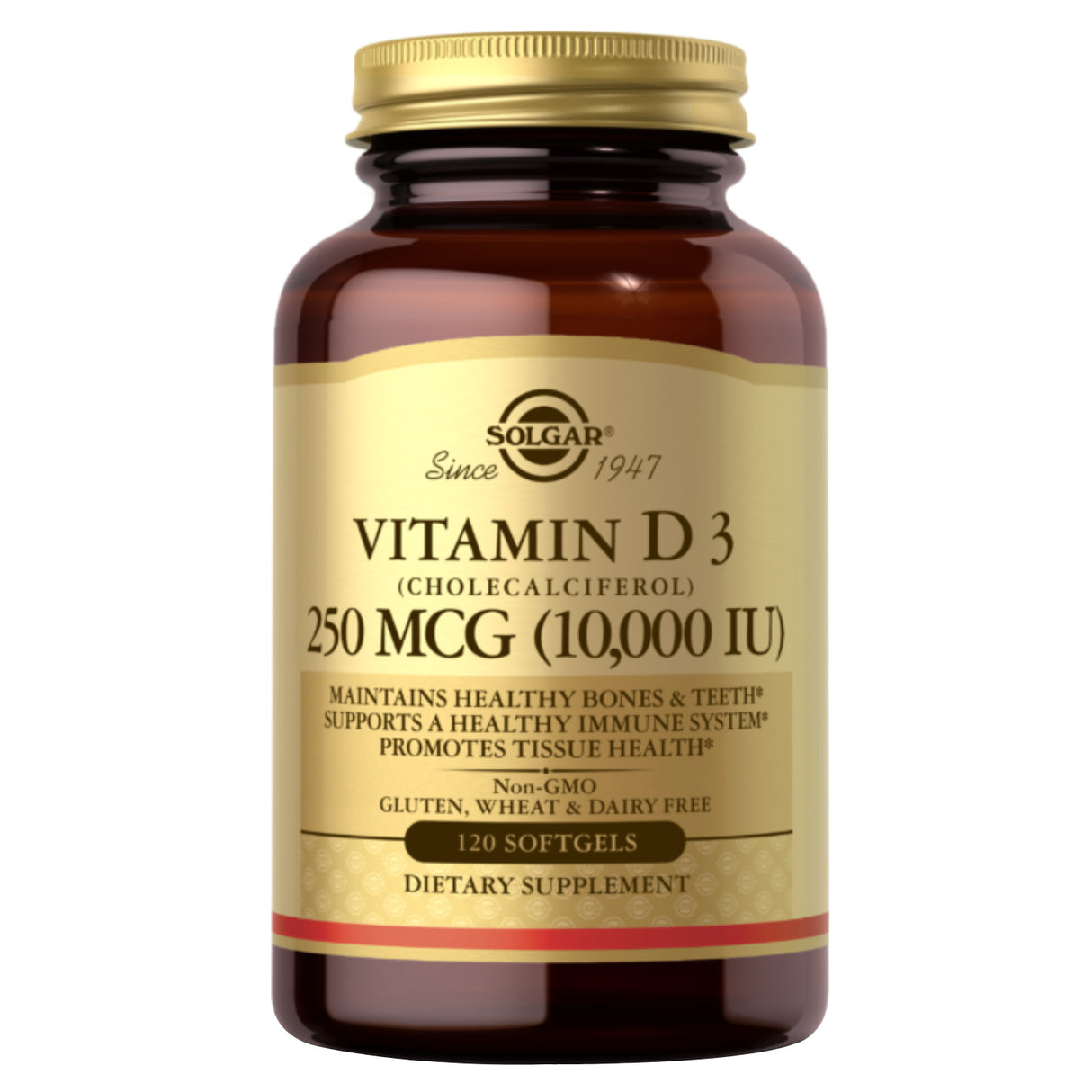 Solgar Vitamin D3 Cholecalciferol 10000IU Softgels 120's