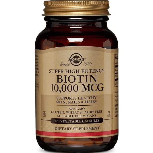 Solgar Biotin 10000mcg Vegetable Capsules 120's