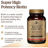 Solgar Biotin 10000mcg Vegetable Capsules 120's