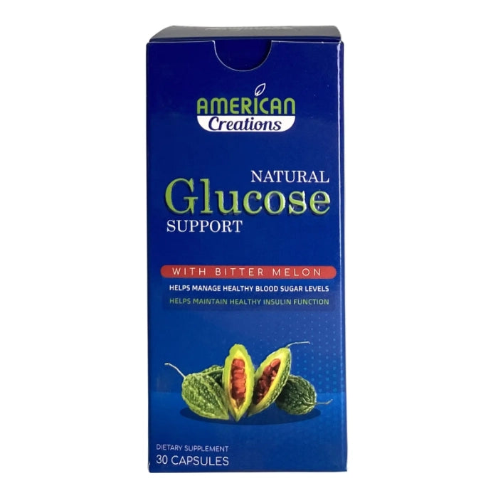 دعم الجلوكوز الطبيعي 30 كبسولة إنتاج أمريكي لخفض نسبة السكر في الدم