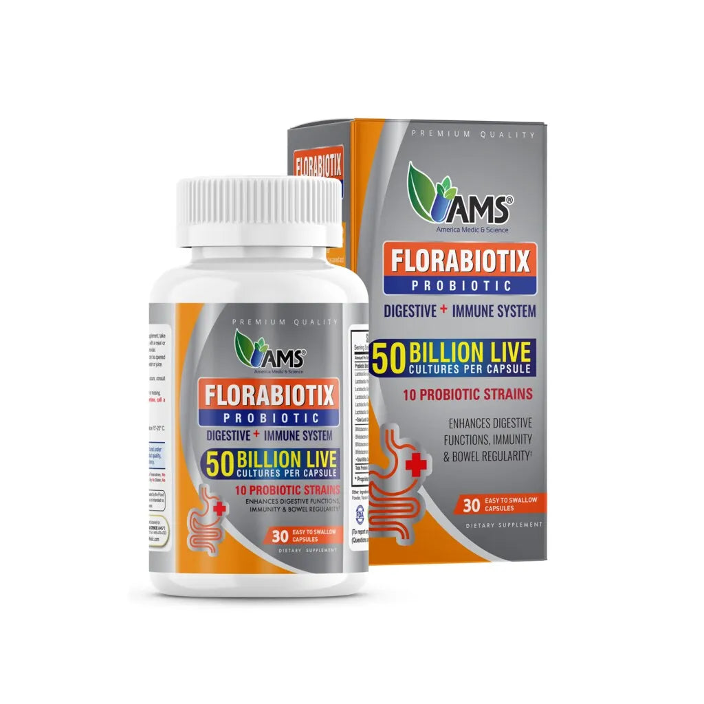 AMS Florabiotix Probiotic 50 Billion - 30 capsules