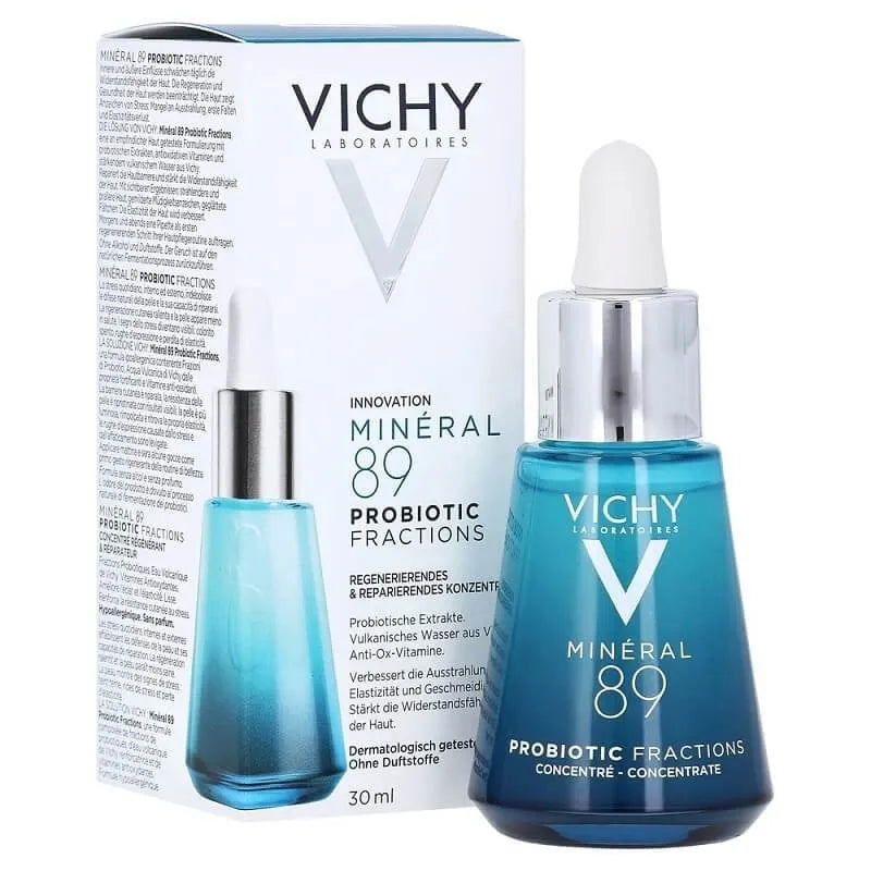Vichy Mineral 89 Probiotic Fractions Facial Serum For Regenerating and Repairing 30Ml