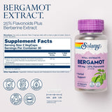 Solaray Bergamot Advanced Formula, Cardiovascular Support Fruit Extract, Veg Cap 500mg, Solaray