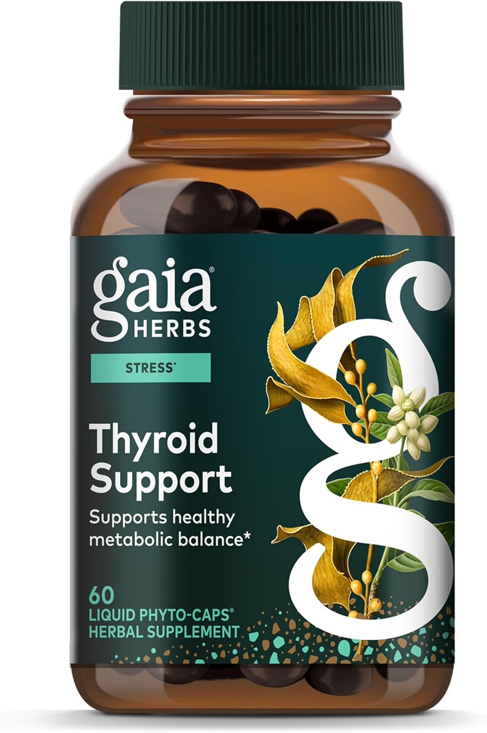 Gaia Herbs Thyroid Support - 60 Capsules