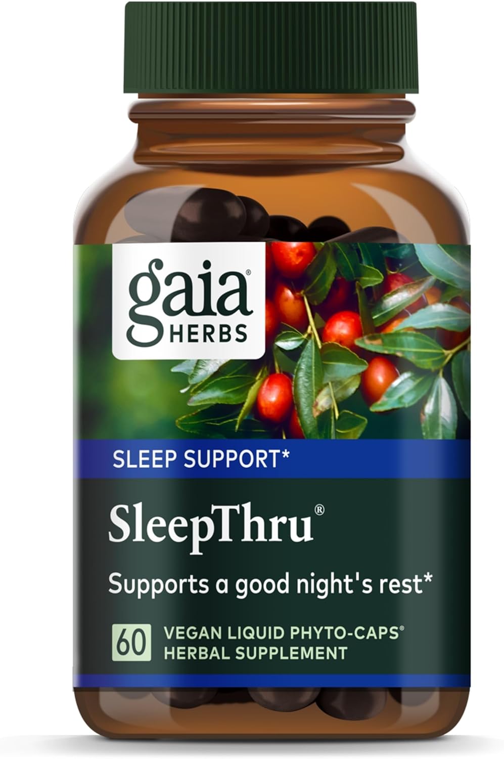Gaia Herbs SleepThru Natural Sleep Support - 60 Capsules
