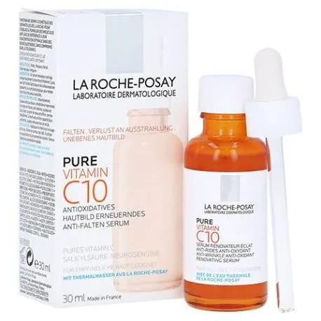 La Roche Posay 10% Pure Vitamin C Anti Aging Face Serum For Wrinkles 30Ml