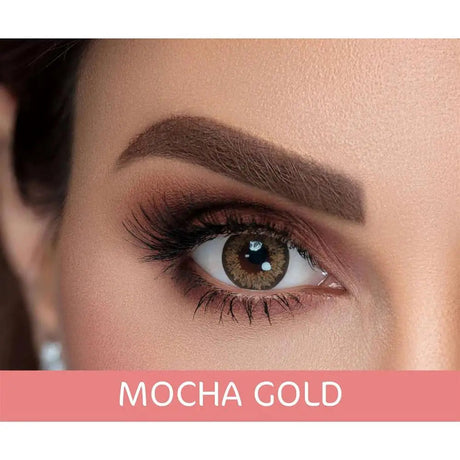 Sama Monthly Contact Lenses Mocha Gold Color 2's Sama
