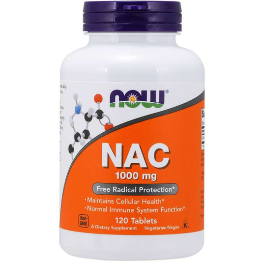 Now Foods NAC 1000mg Tablets 120's