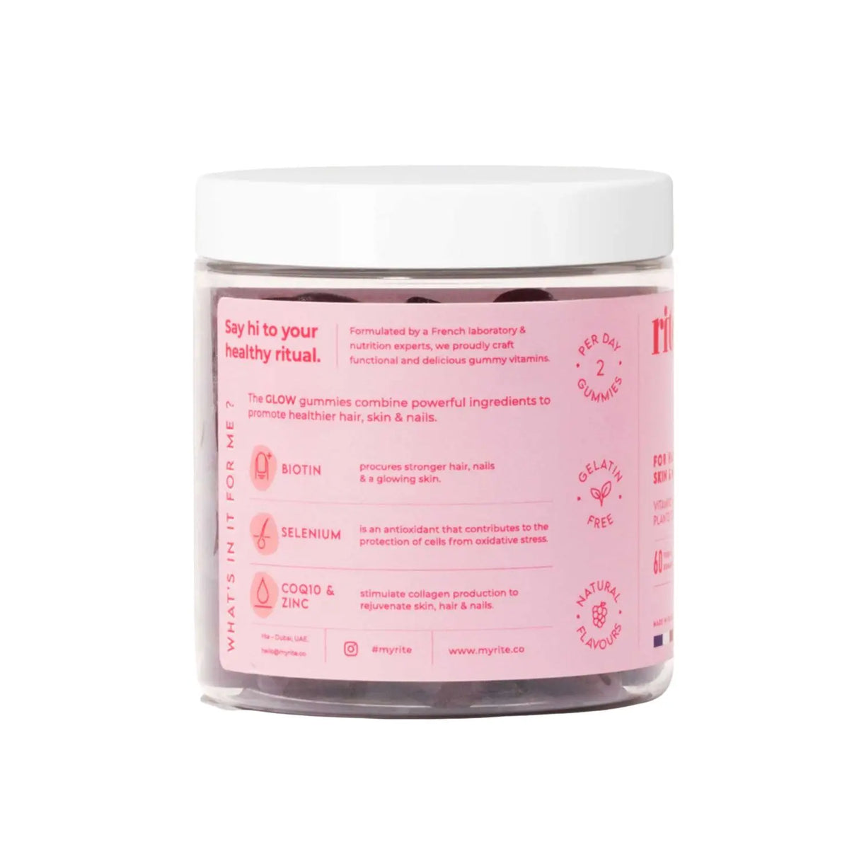 Rite Glow Gummies For Hair, Skin And Nails, Pack of 60's