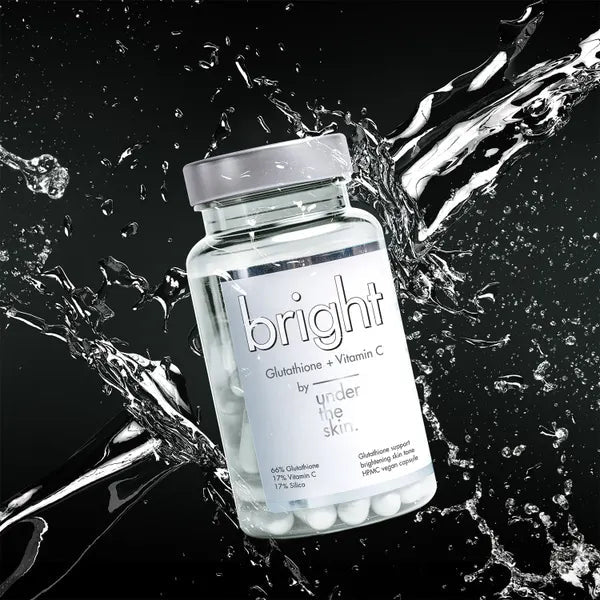 Under the Skin Bright Glutathione + Vitamin C Capsules, Pack of 60's