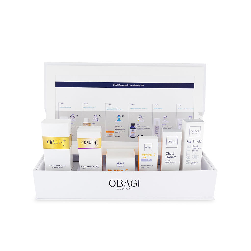 Obagi Skincare Set, Rejuvenate Normal To Oily Skin, Pack of 6 Pieces