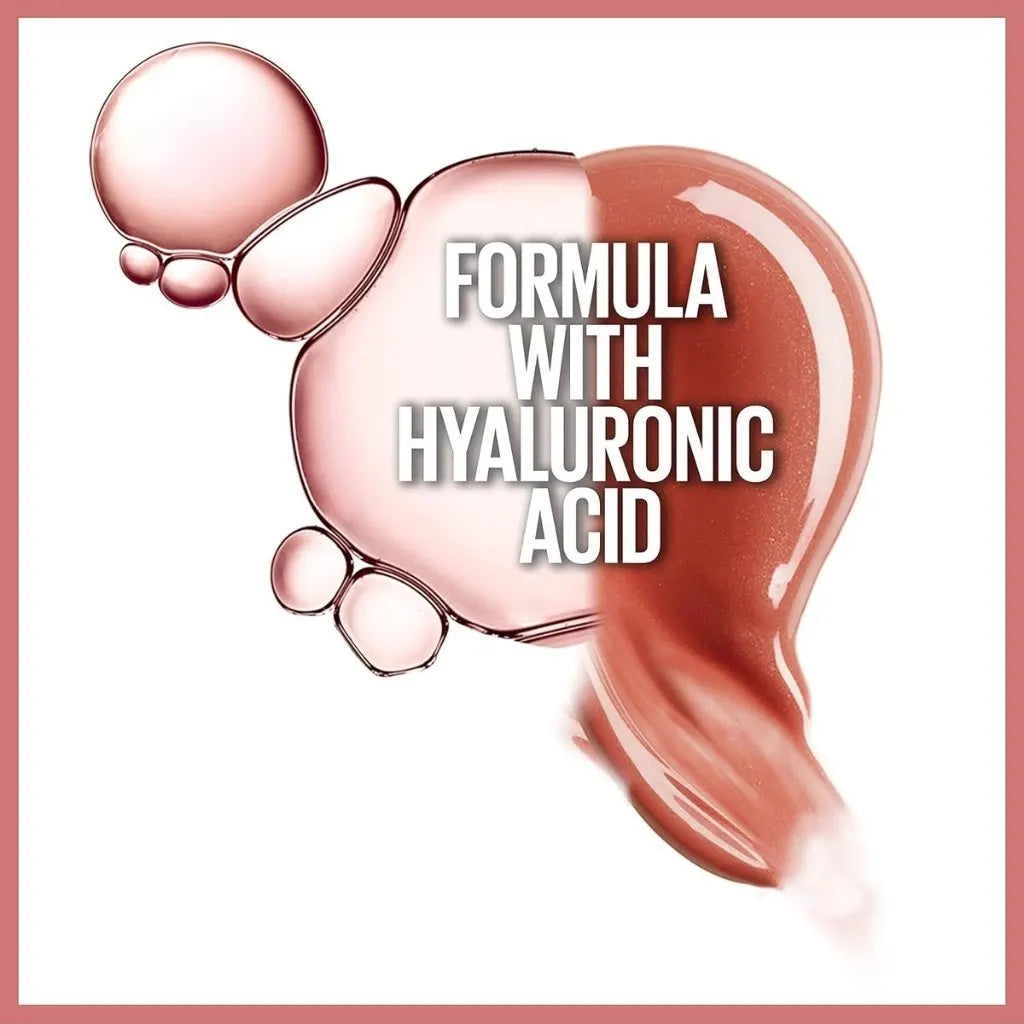 Maybelline New York Lifter Gloss, Lip Gloss With Hyaluronic Acid, 008 Stone Maybelline