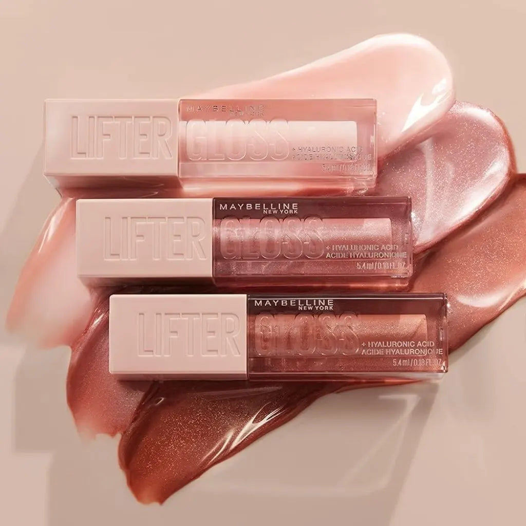 Maybelline New York Lifter Gloss, Lip Gloss With Hyaluronic Acid, 008 Stone Maybelline