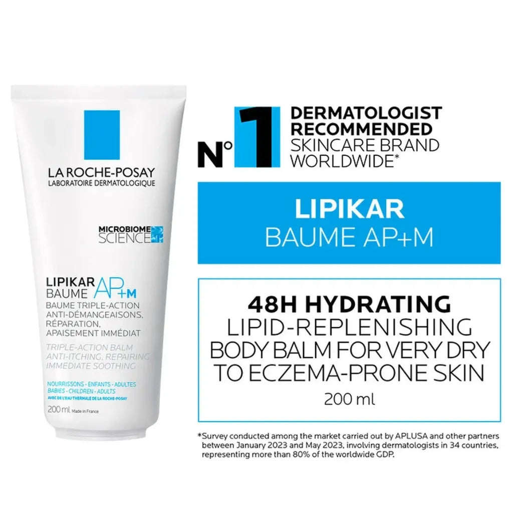 La Roche Posay Lipikar Baume Ap+ M Moisturizing Body Cream for Dry and Eczema Prone Skin 200Ml La Roche-Posay