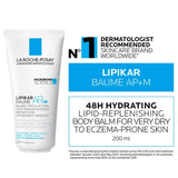 La Roche Posay Lipikar Baume Ap+ M Moisturizing Body Cream for Dry and Eczema Prone Skin 200Ml La Roche-Posay