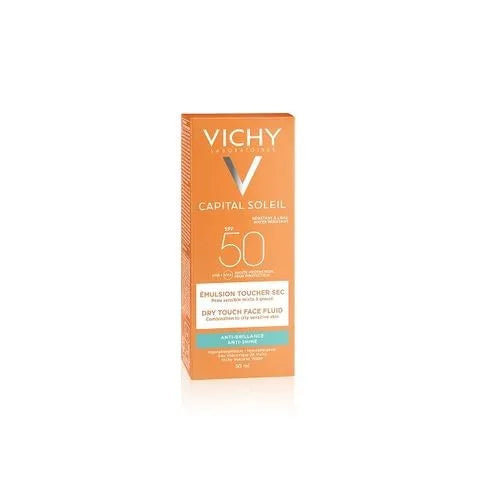 Vichy Capital Soleil Dry Touch Sunscreen Fluid SPF50 For Sensitive Skin 50Ml