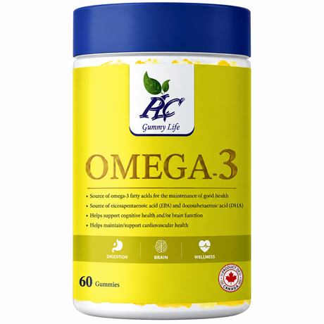 PLC Omega-3 Gummies. Pack of 60s PLC