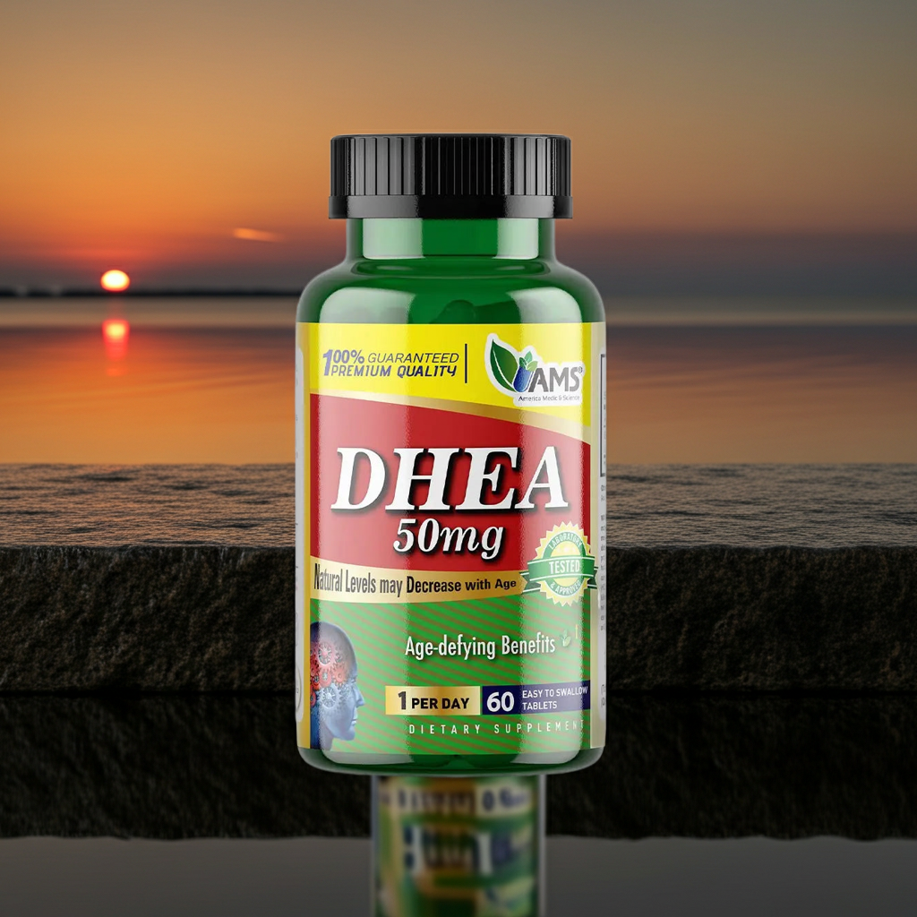 AMS DHEA 50 mg Tablets For Fertility Support, Pack of 60's AMS
