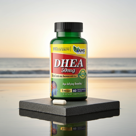 AMS DHEA 50 mg Tablets For Fertility Support, Pack of 60's AMS