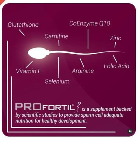 كبسولة مكملة لخصوبة الذكور من PROfertil®، عبوة تحتوي على 60 كبسولة (أضف 2 + 1 مجانًا)