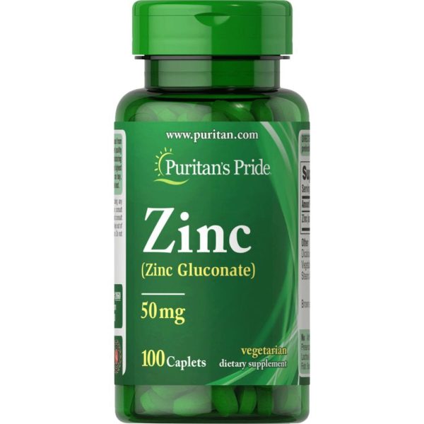 Puritan's Pride Zinc Gluconate 50 mg 100 s