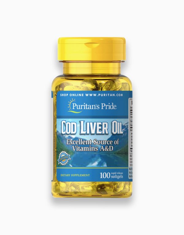 Puritan's Pride Cod Liver Oil 415 Mg 100 Softgels