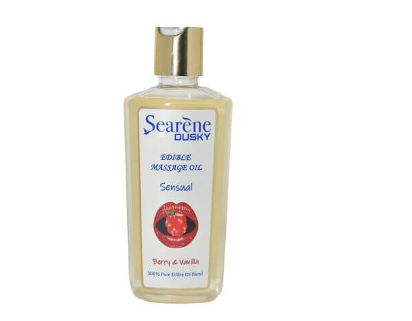 SEARENE DUSKY EDIBLE MASSAGE OIL SENSUAL- BERRY & VANILLA