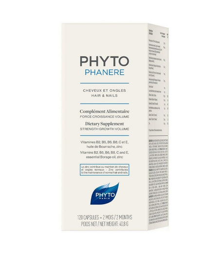 Phyto Phytophanere Hair & Nail Supplement Capsules, Pack of 120's