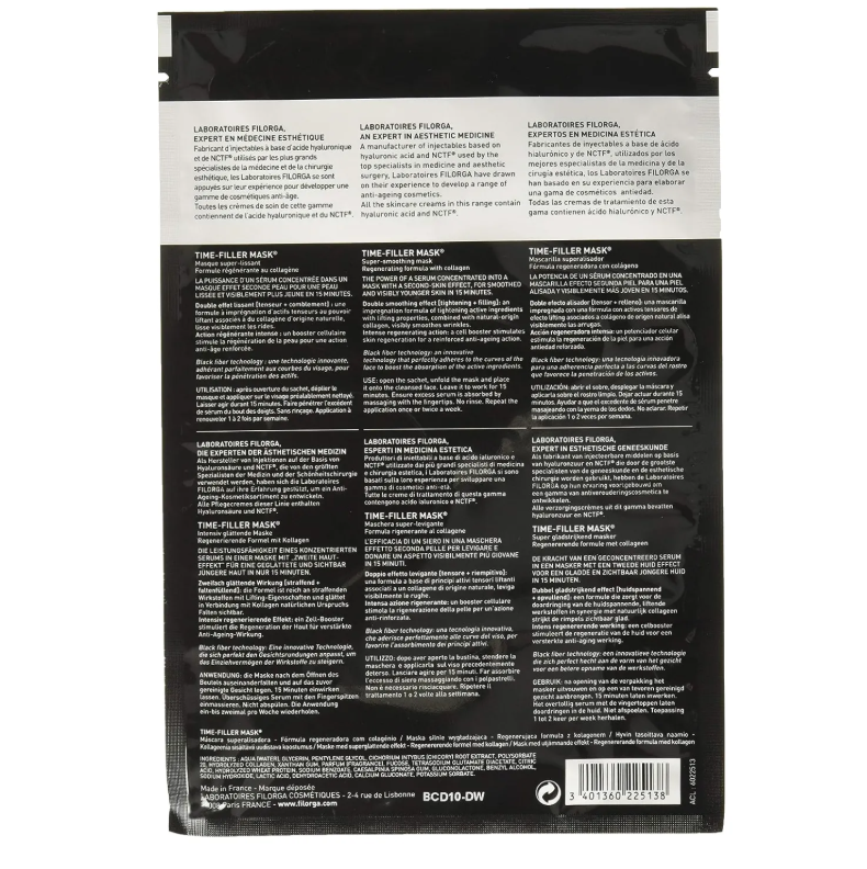 Filorga Time Filler Mask, Super Smoothing Face Sheet Mask 23g