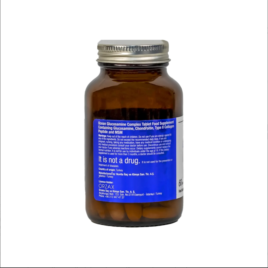 Orzax Ocean Glucosamine Complex 60 Tablets