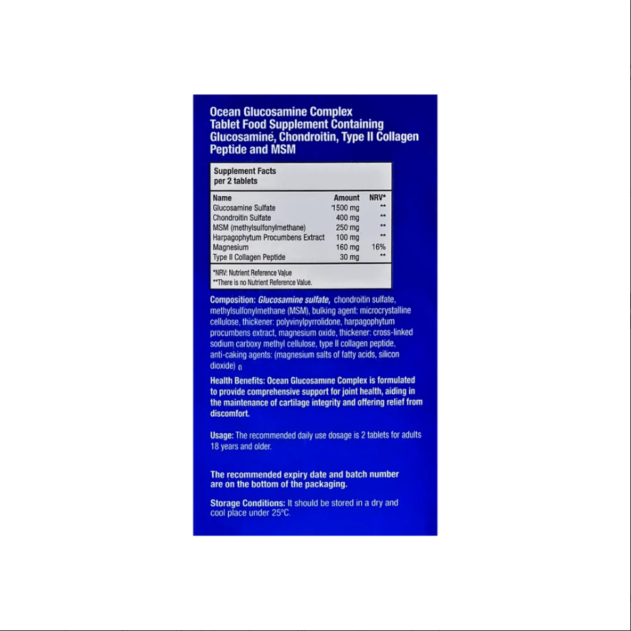Orzax Ocean Glucosamine Complex 60 Tablets
