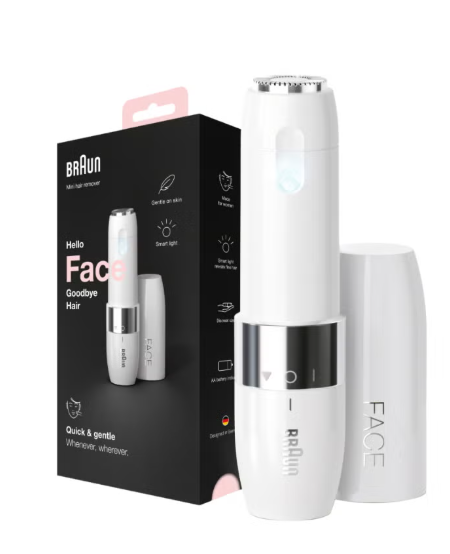 Face Mini Hair Remover Fs1000, Electric Facial Hair Removal For Women White
