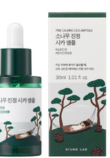 Round Lab Pine Calming Cica Ampoule - Soothing Serum with Cica & Pine Leaf Extract for Redness Relief and Skin Barrier Repair 30 ml