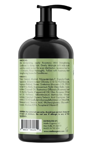 Mielle Rosemary Mint Hair Strengthening Conditioner With Biotin For All Hair Types 355ml