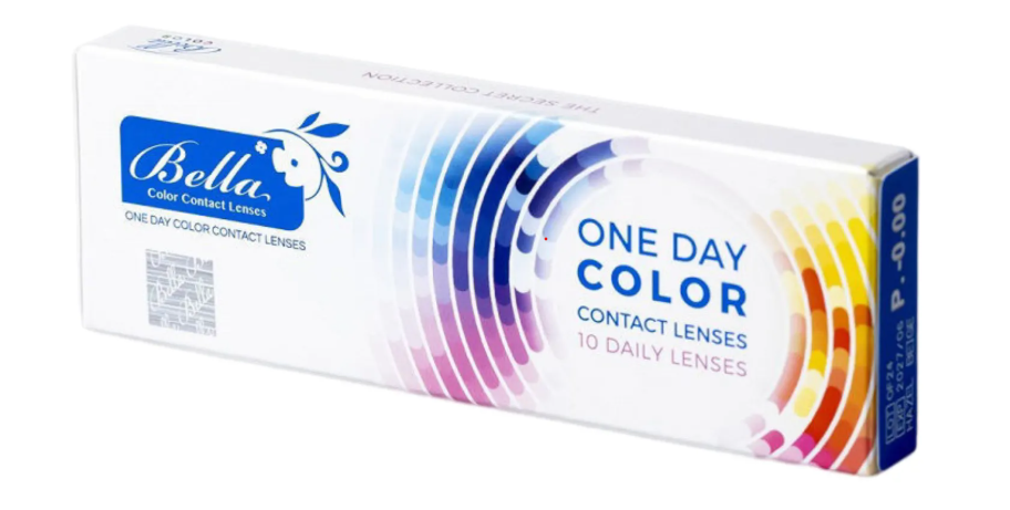 Bella Contact Lenses One Day Almond Brown 10's