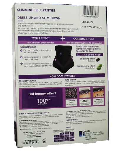 Lytess Corrective Slimming Belt Panties Black L/XL