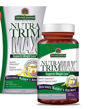 Nature's Answer Nutra Trim Max Vegetarian Capsules For Weight Management, Pack of 180’s Nature's Answer