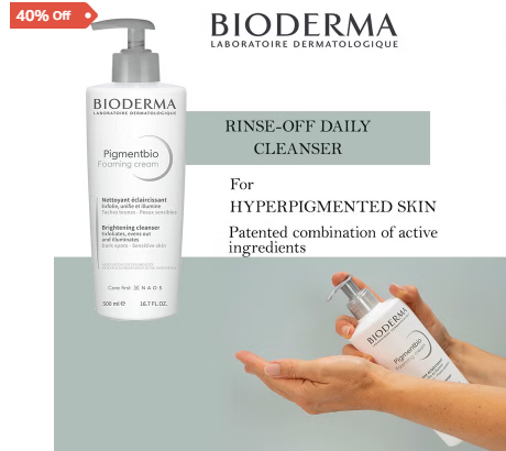 Bioderma Pigmentbio Brightening & Exfoliating Foaming Cream Cleanser 500 mL Bioderma