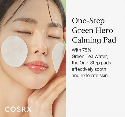 Cosrx One Step Green Hero Calming Pads, Pack of 70's Cosrx