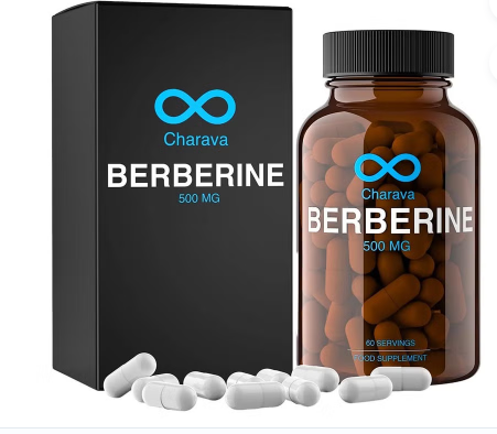 Charava Berberine 500mg Capsules For Diabetic Support & Heart Health, Pack of 60’s Charava