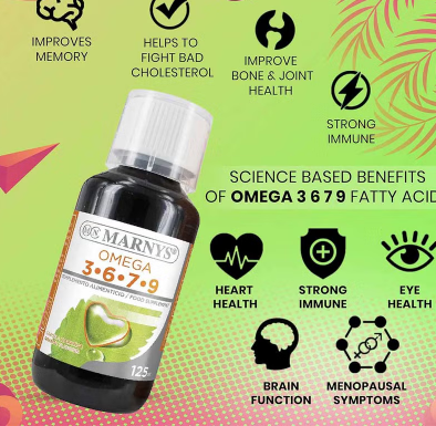 Marnys Omega 3-6-7-9 Liquid 125 mL