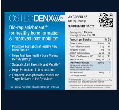BioQuad Osteodenx Dietary Supplement Capsules For Bone & Joint Support, Pack of 30’s