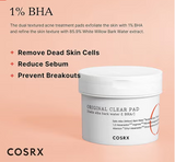 Cosrx One Step Original Clear Pad mit 1 % BHA, Einzelpackung mit 70 Stück